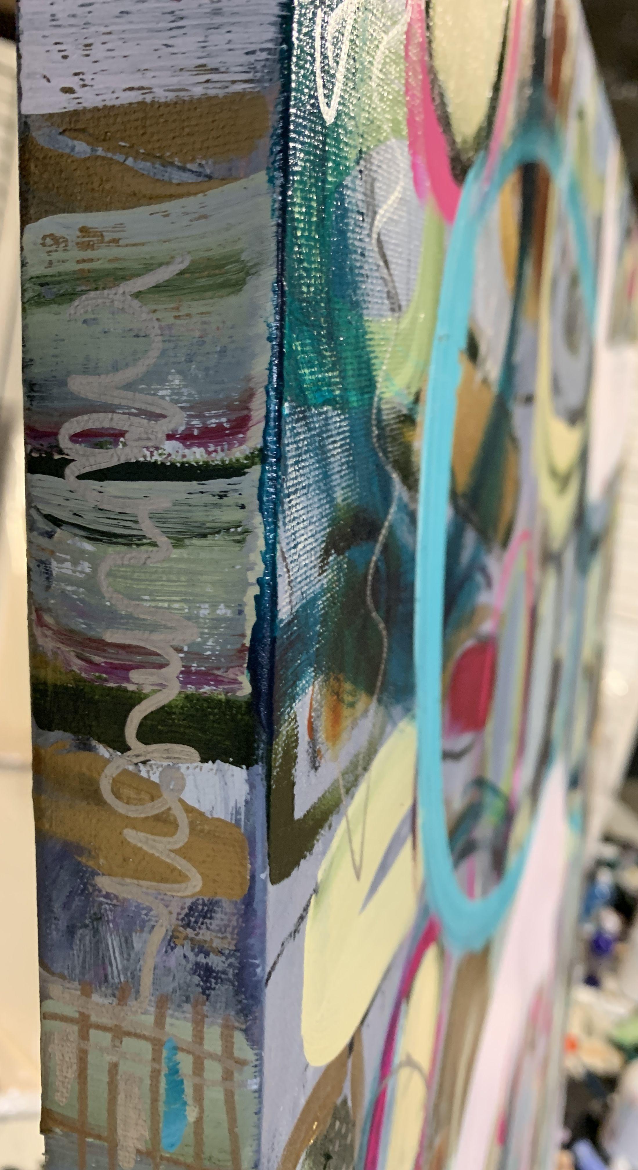 Vivere come una Bilancia, Pittura, Acrilico su tela in vendita 2