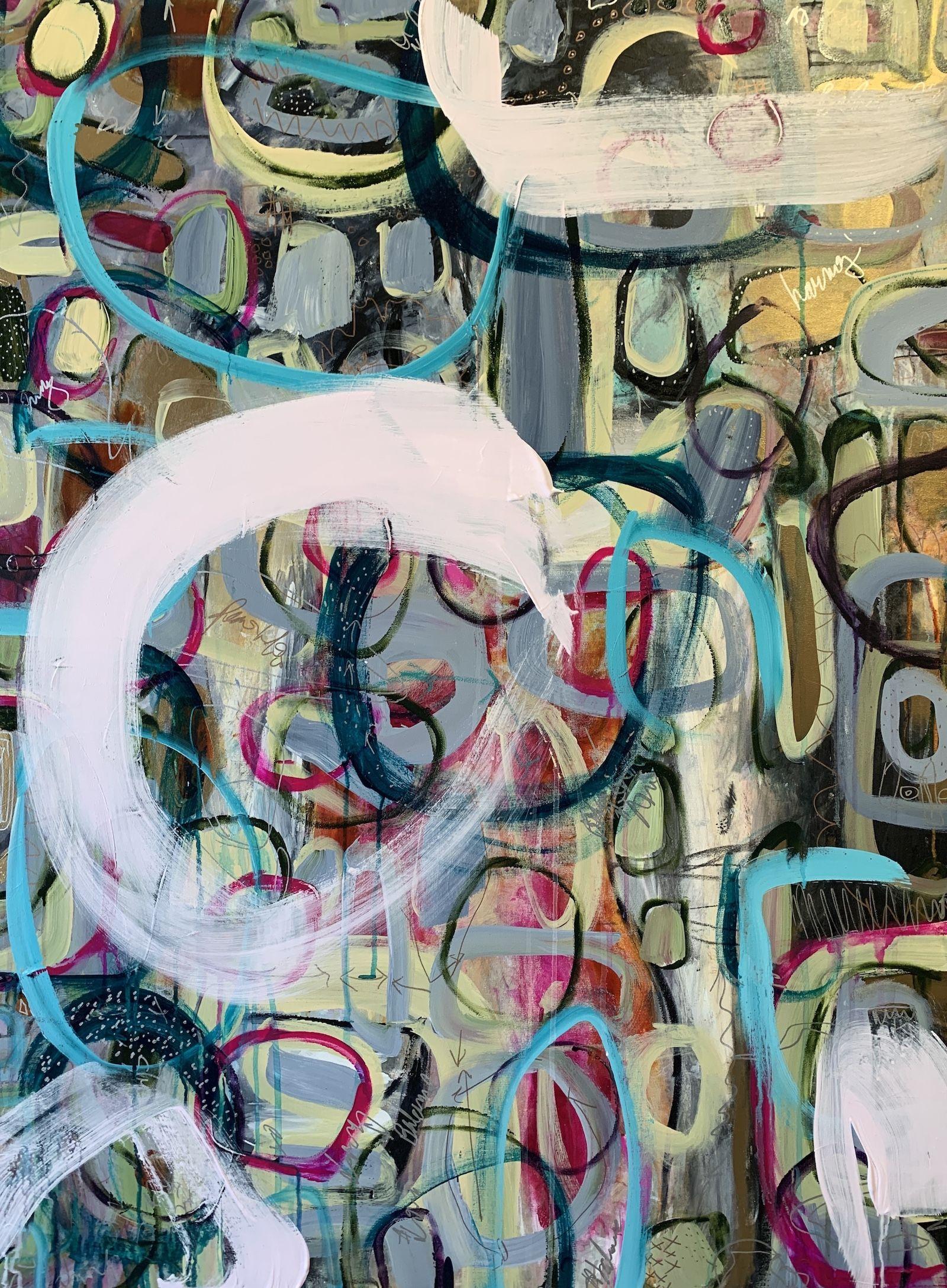 Live Like A Libra, Gemälde, Acryl auf Leinwand – Painting von Darlene Watson