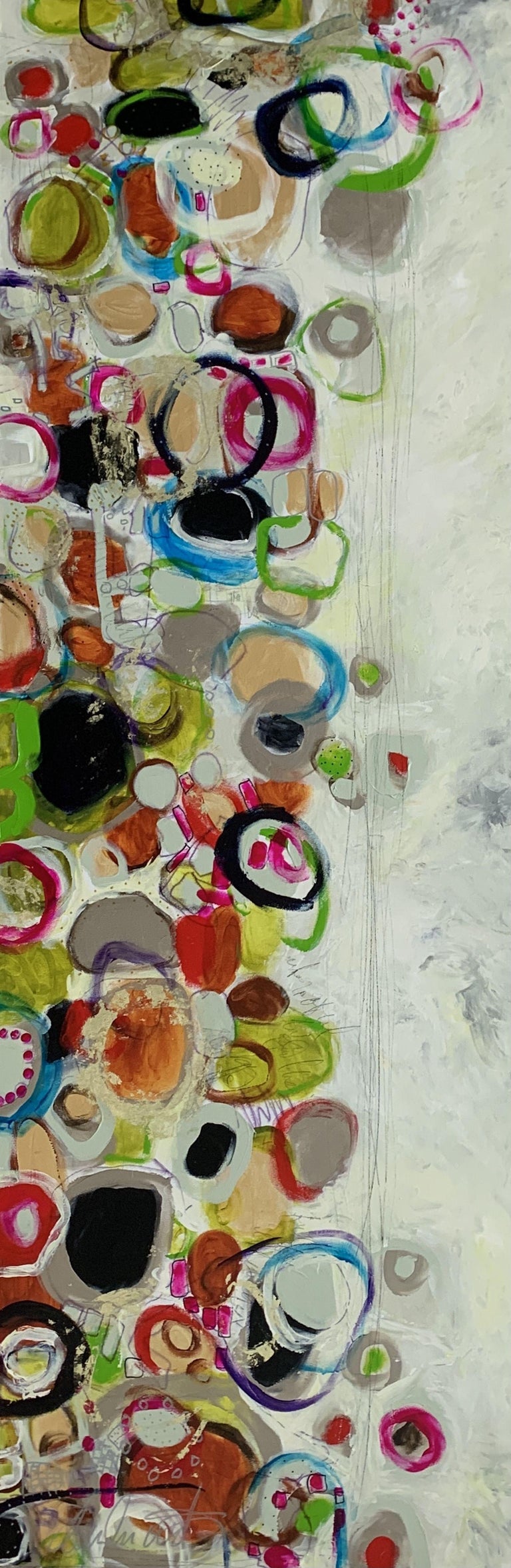 Darlene Watson Abstract Painting - Pebble Beach, Painting, Acrylic on Canvas
