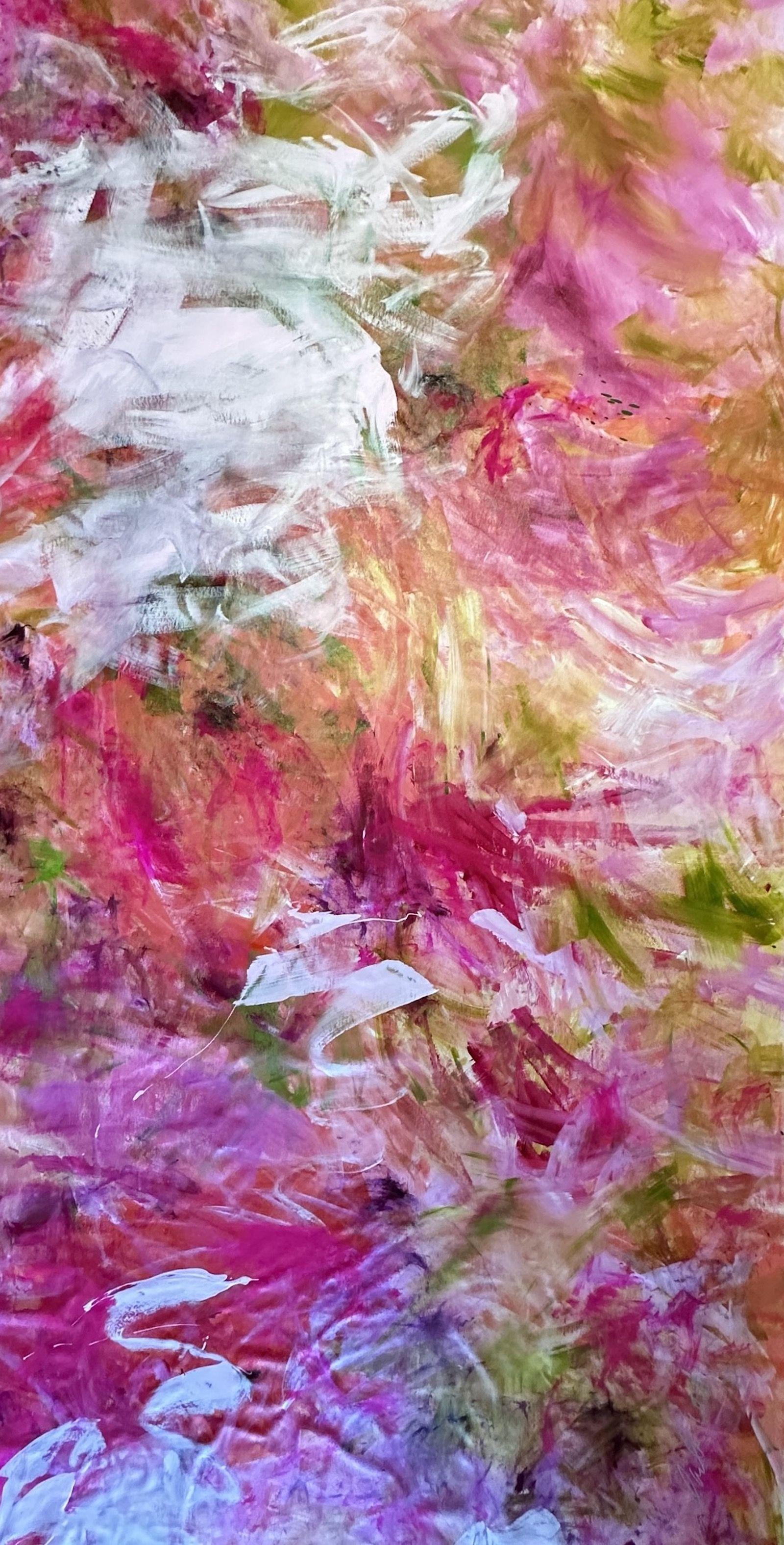 FRAMBUESA BERET, Pintura, Acrílico sobre lienzo - Painting de Darlene Watson