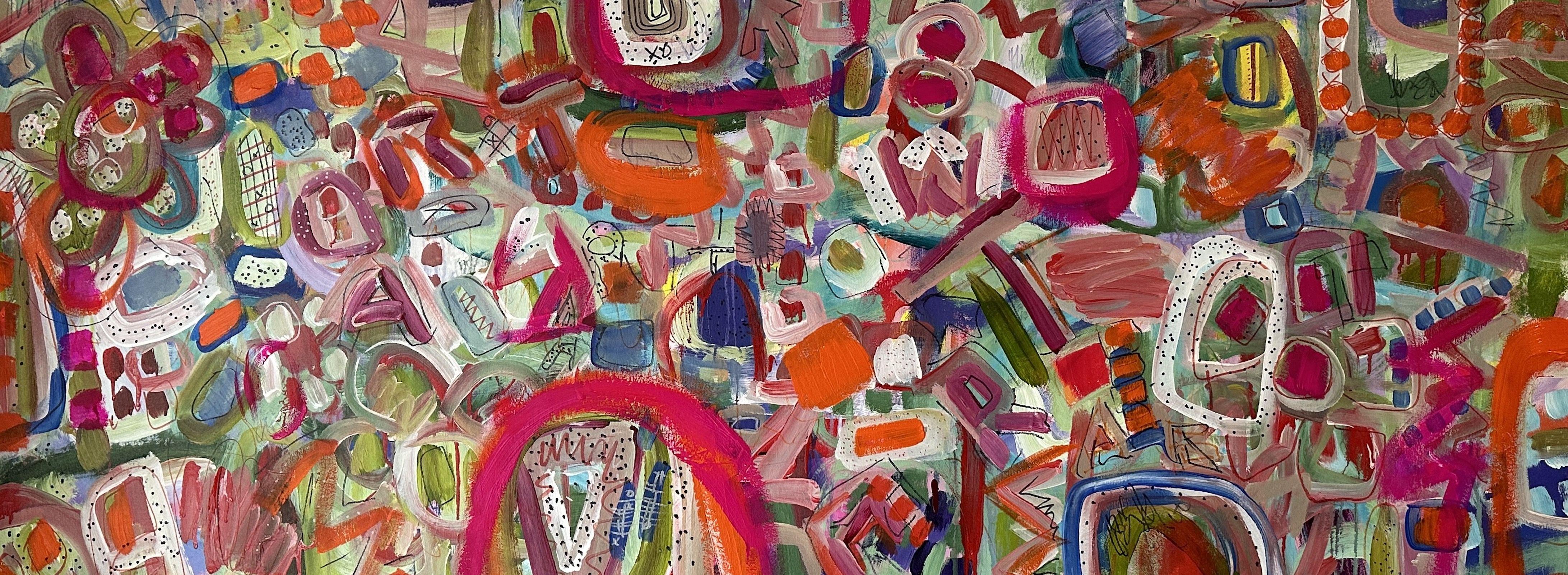 CUÉNTAME, Pintura, Acrílico sobre lienzo - Painting de Darlene Watson