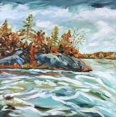 Burleigh Falls, Painting, Oil on Canvas