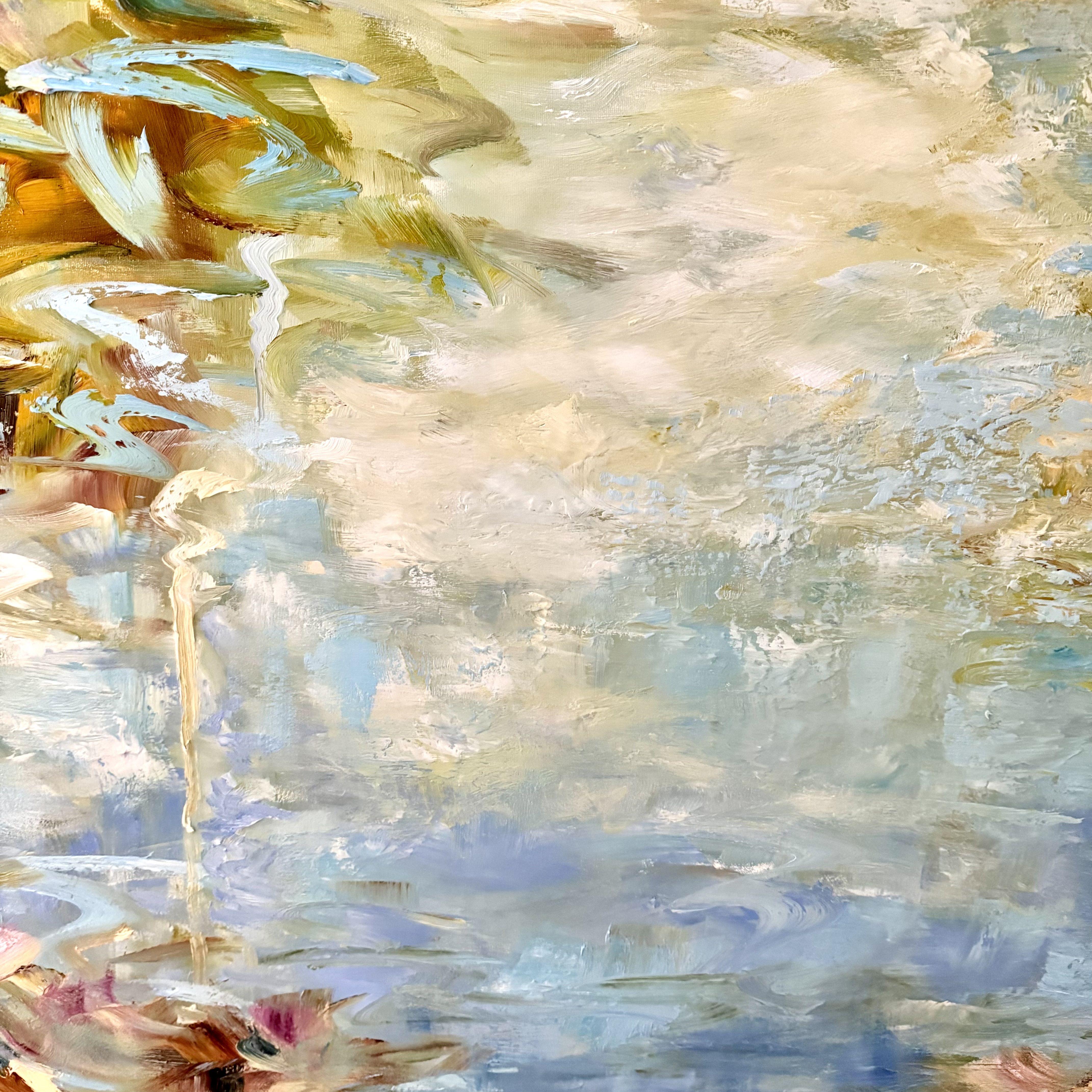 Sogni che si riflettono sul mio stagno, Pittura, Olio su tela 1