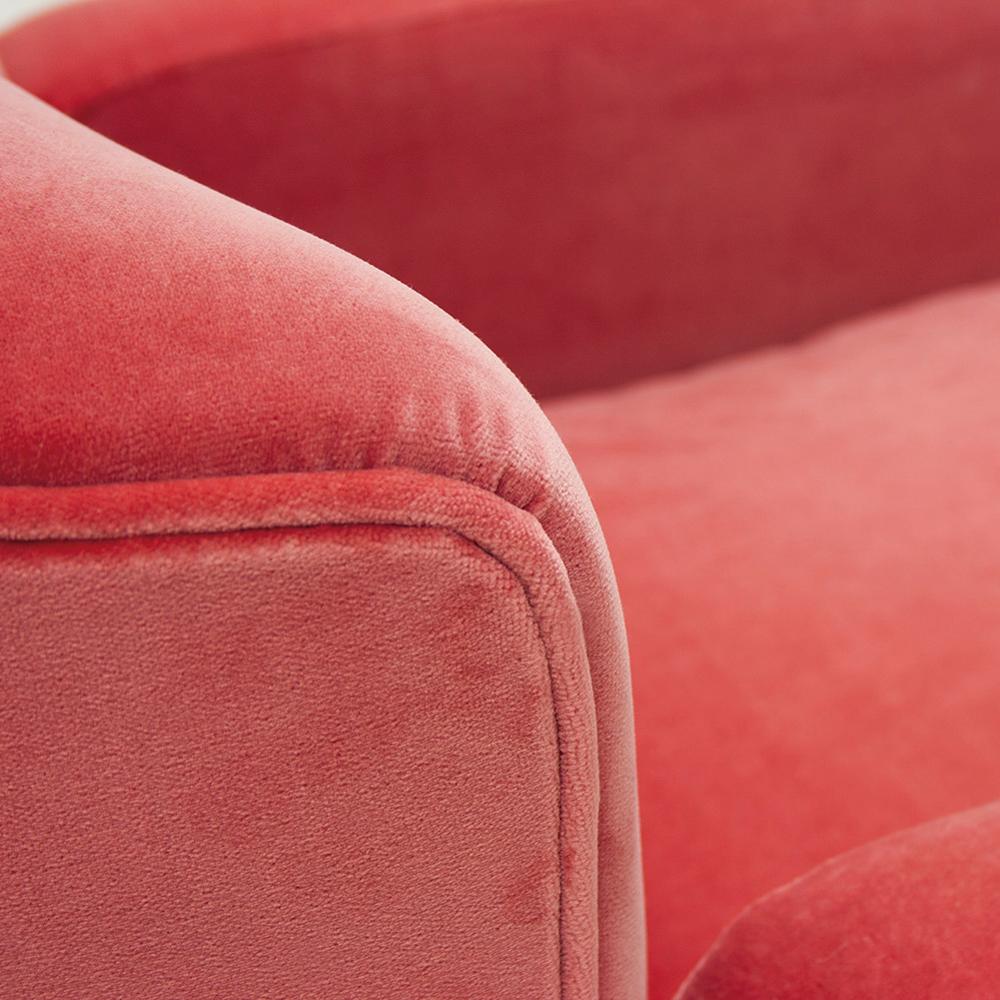 Darling Armchair with Ruby Velvet Fabric For Sale 2