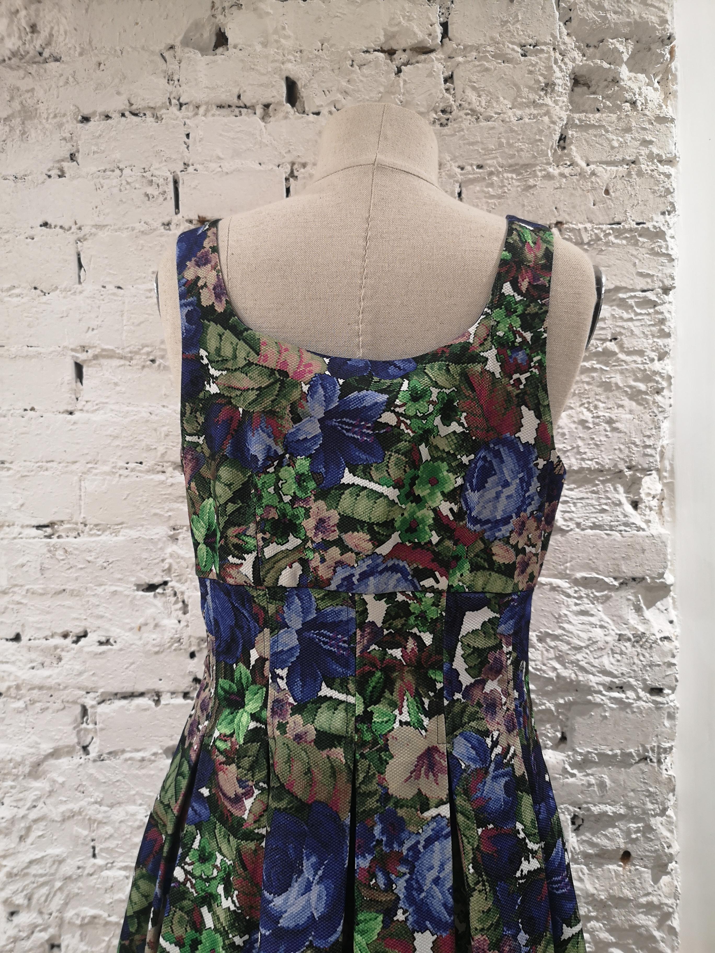 Darling blue flowers dress 1