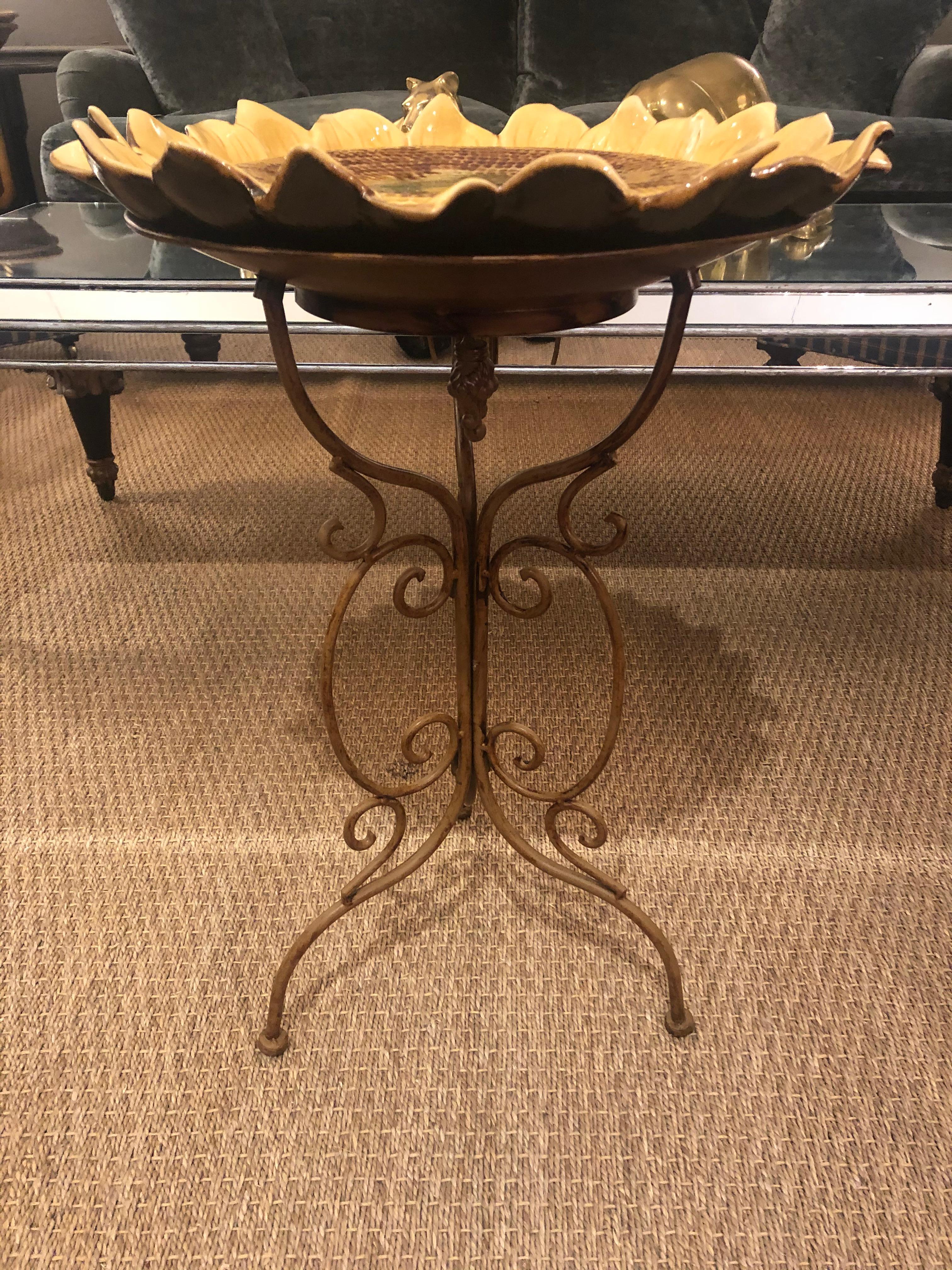sunflower end table
