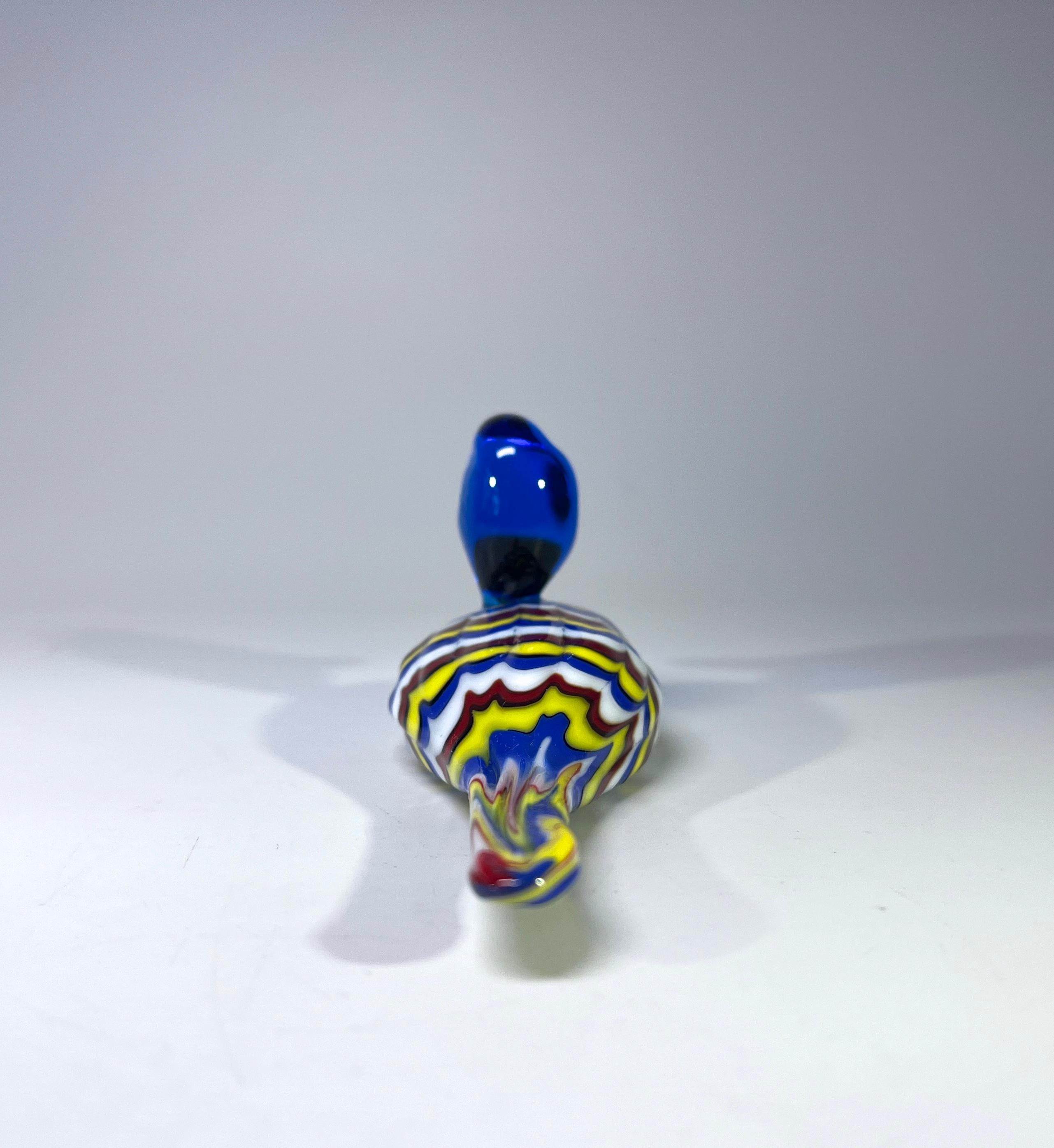 Italiano Darling, figura di anatroccolo multicolore in vetro soffiato a mano Archimede Seguso, Murano in vendita