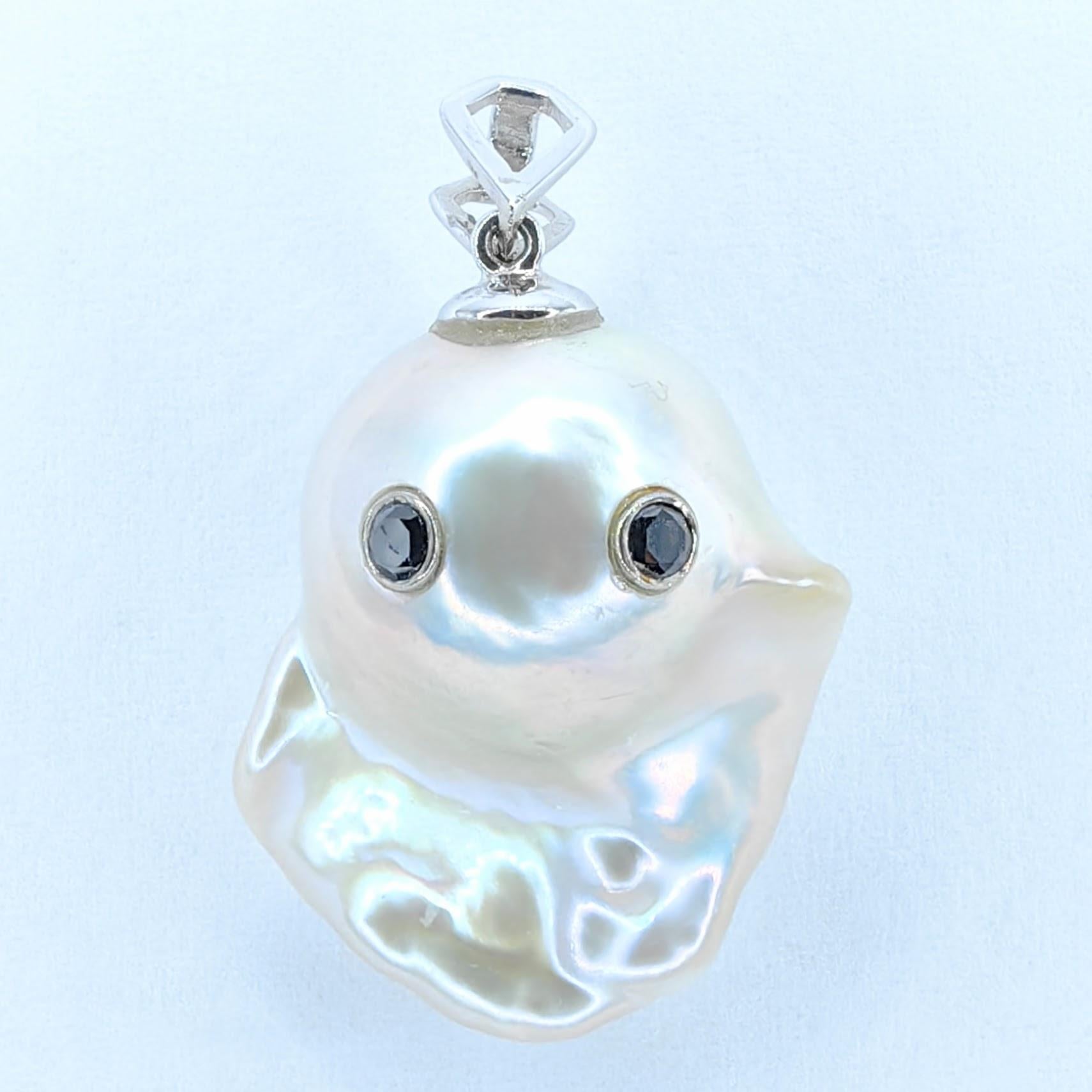 Darling Phantom Pearl Charms: Two-Faced Ghost Pearl Ohrring Charms (Bail-Free) im Angebot 4