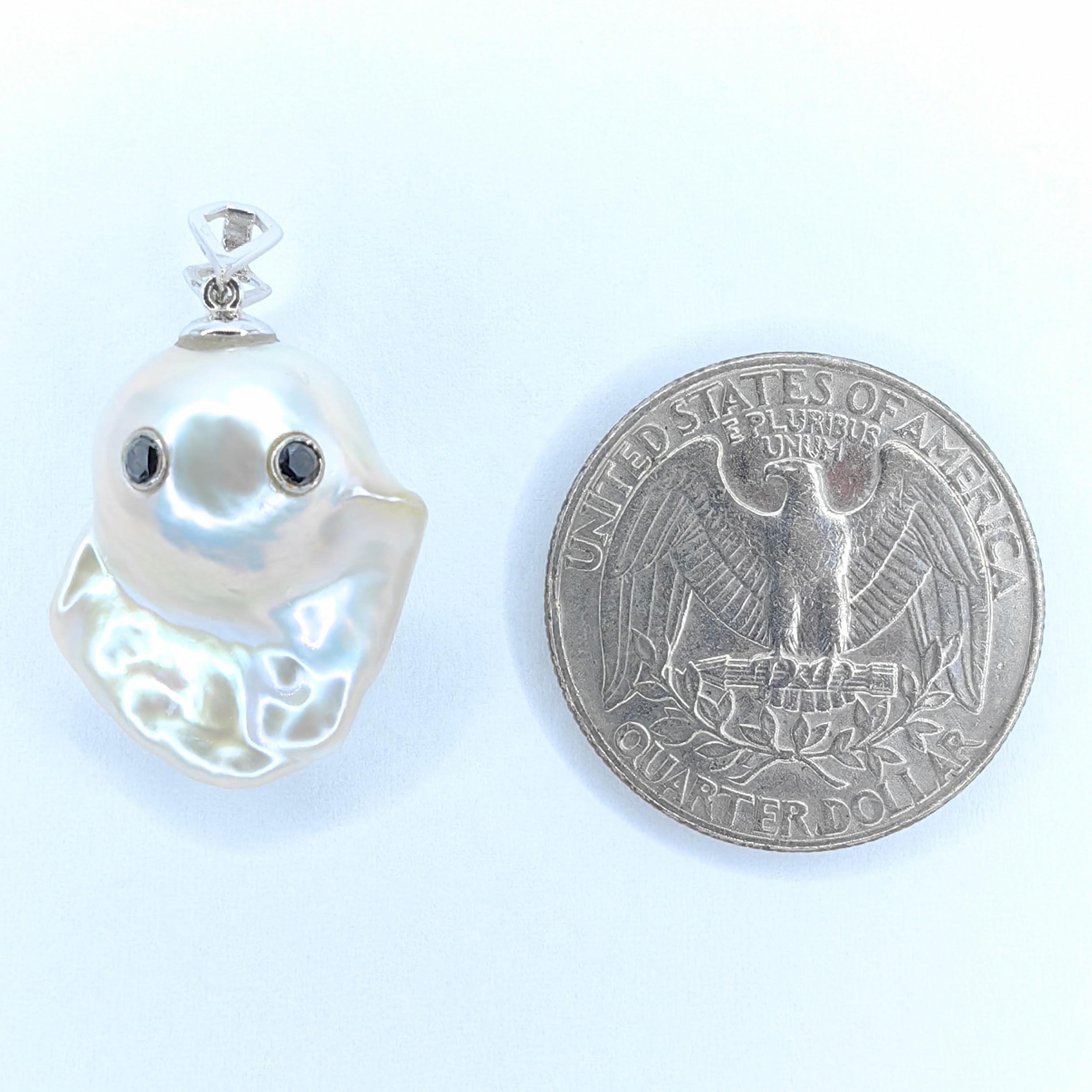 Darling Phantom Pearl Charms: Two-Faced Ghost Pearl Ohrring Charms (Bail-Free) im Angebot 6
