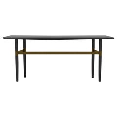 Darling Point Console by Yabu Pushelberg in Black Pepper Stained Oak and Brass 