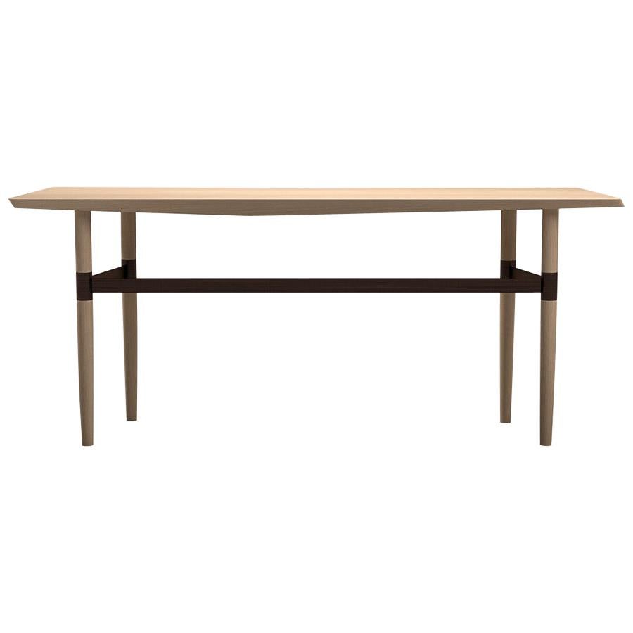 Darling Point Console by Yabu Pushelberg in Nude Matte Lacquered Oak and Brass