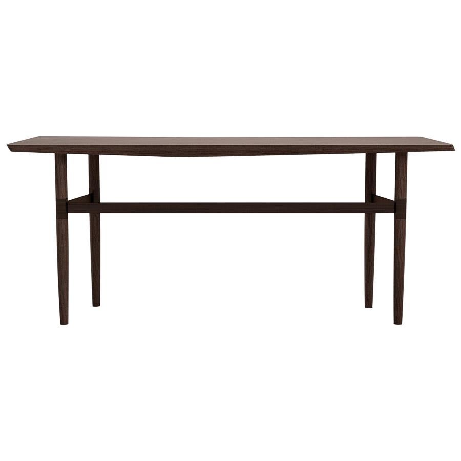 Darling Point Console by Yabu Pushelberg in Whiskey Oak and Brass For Sale