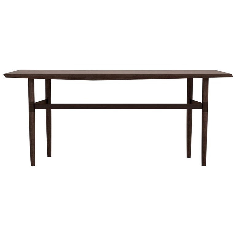 Darling Point Console by Yabu Pushelberg in Whiskey Oak and Brass For Sale at 1stDibs