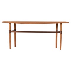 Darling Point Console by Yabu Pushelberg in Solid Oak with Brass Detailing