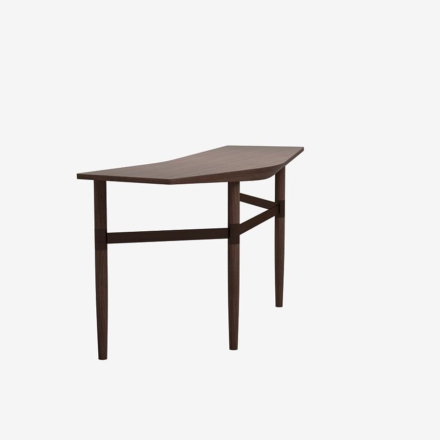 Modern Darling Point Desk by Yabu Pushelberg in Whiskey Matte Lacquered Oak and Brass For Sale