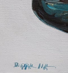 Coca Cola Bottle with Two Straws, Vintage Original Pop Art