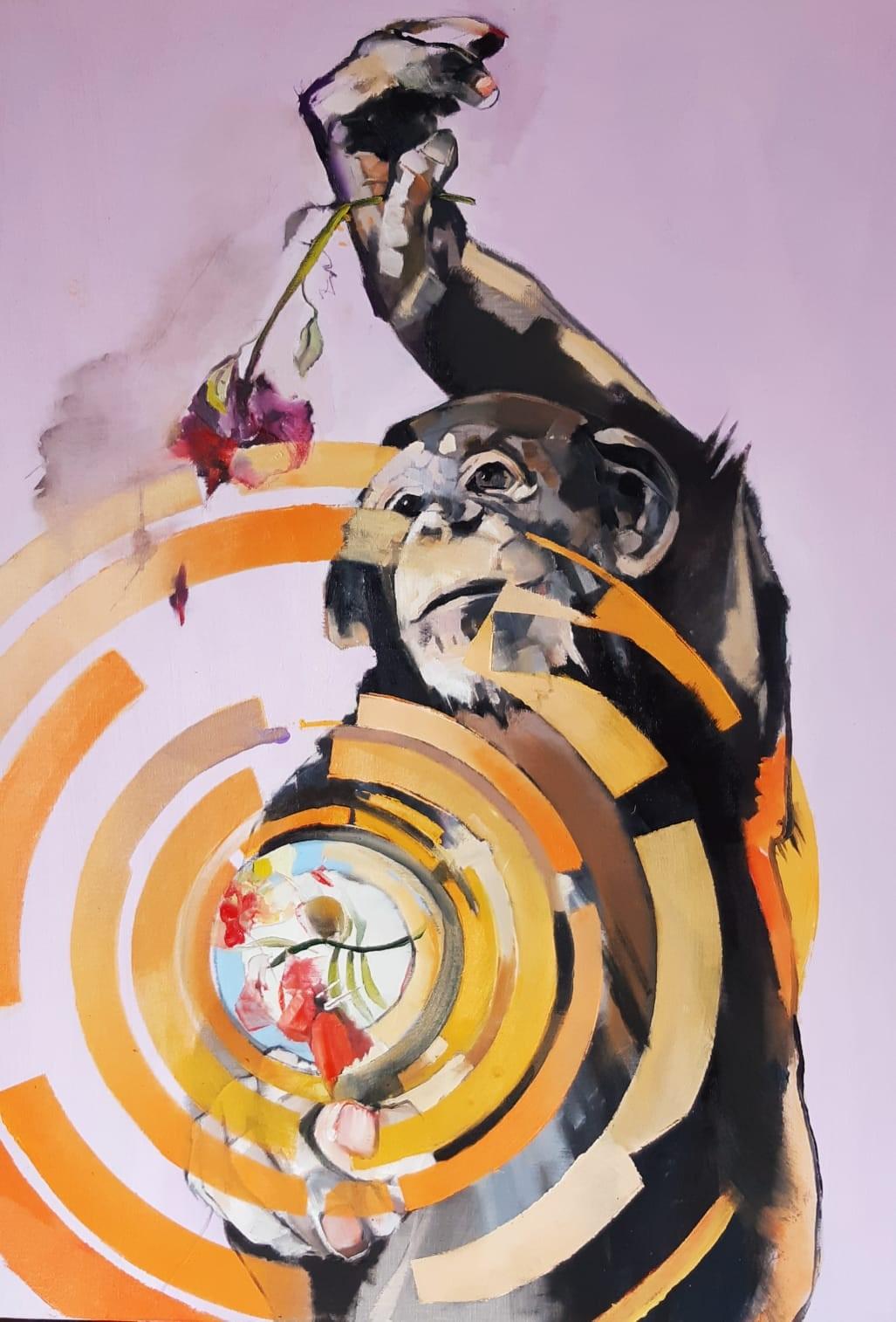 Darren Fraser Animal Painting - The Time Is Now