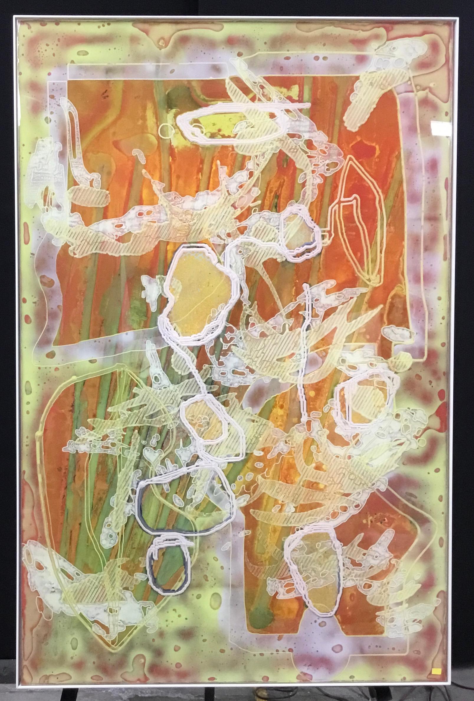 083r (short_squeeze_aside), 2016 - Mixed Media Art Astratto di Darren Goins
