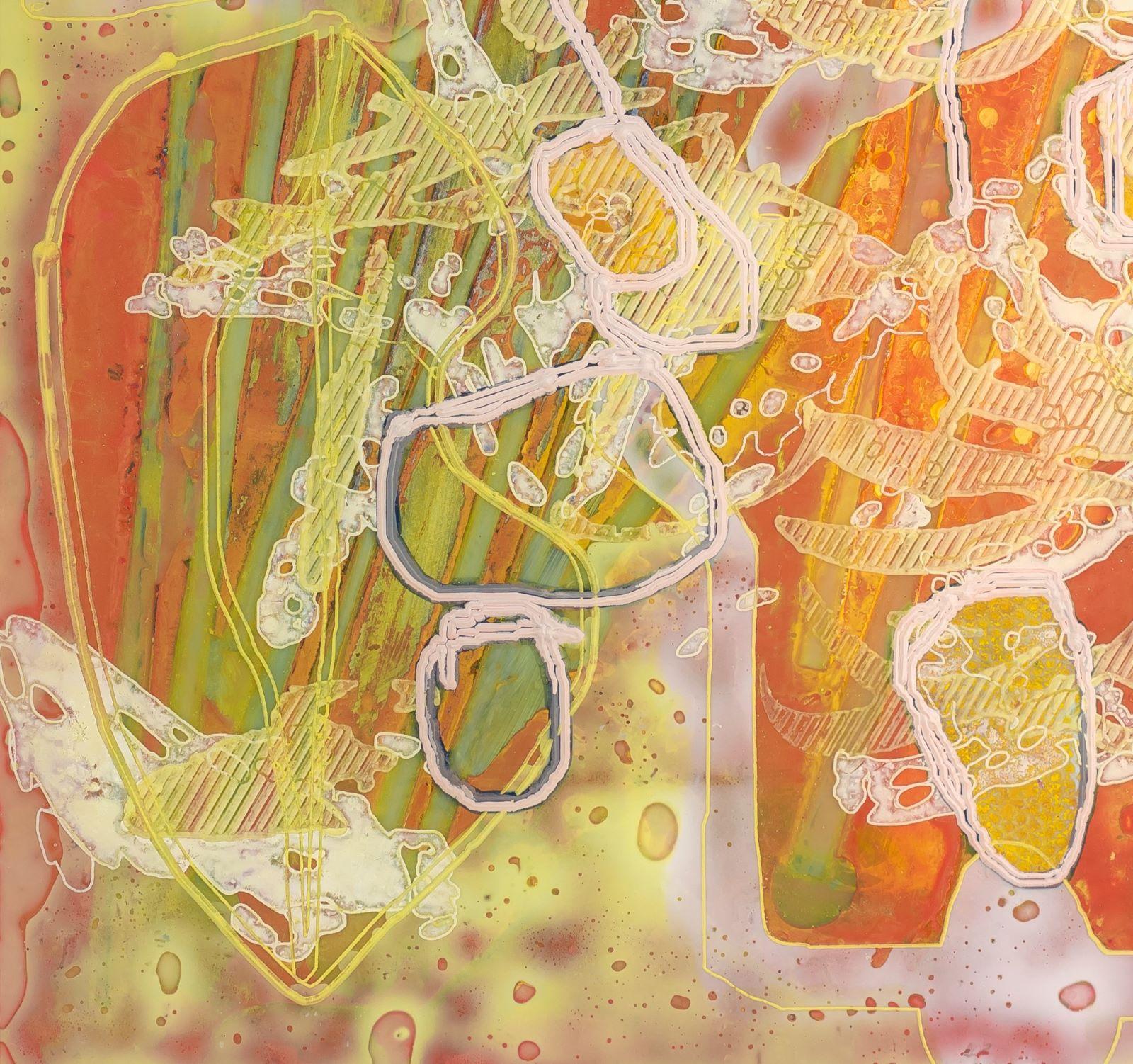 083r (short_squeeze_aside), 2016 è un dipinto in acrilico e uretano su pannello acrilico acidato, 48 x 31,5