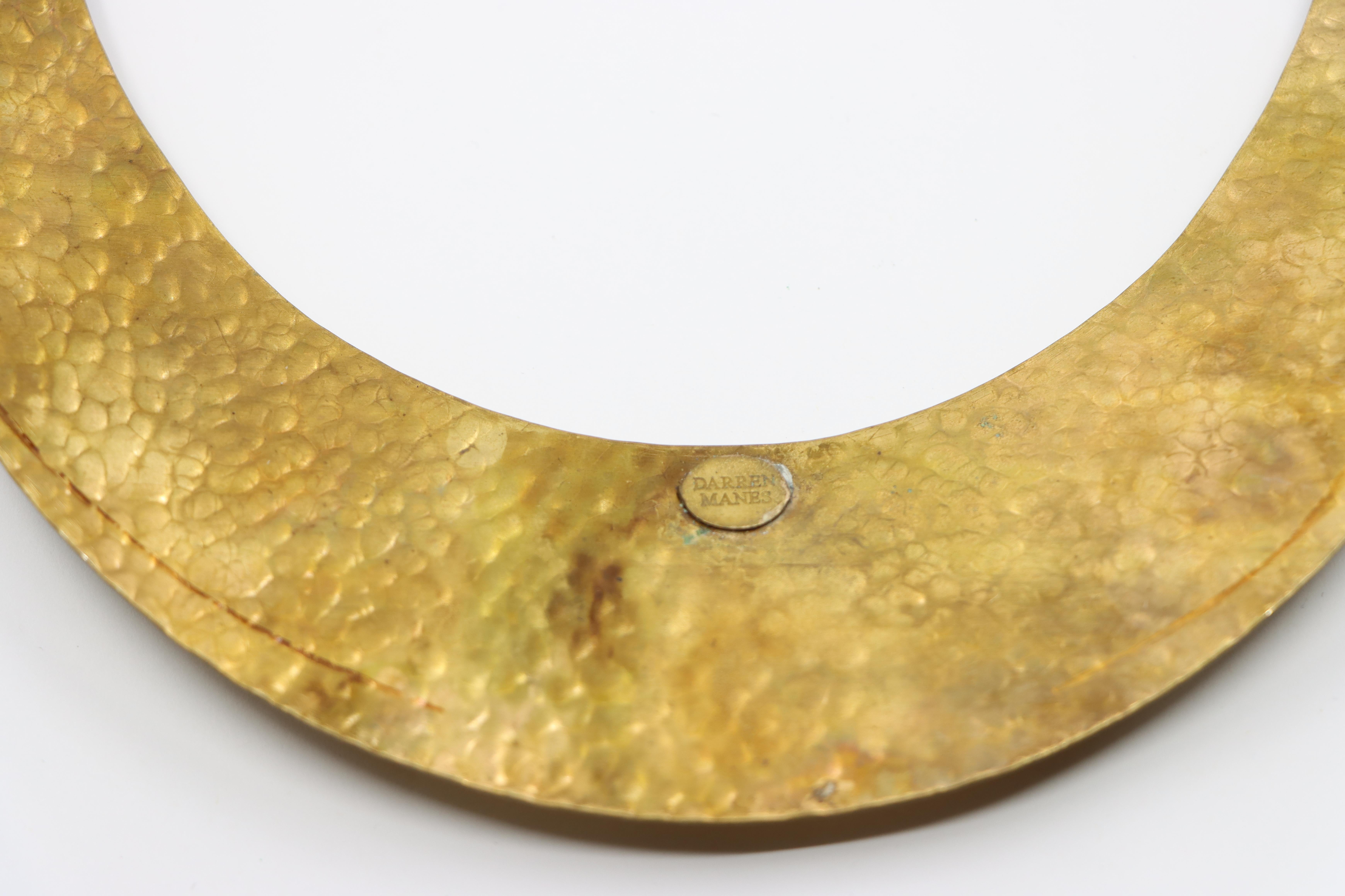 Darren Manes Collana con cabochon rossi Gripoix in tonalità oro in vendita 9