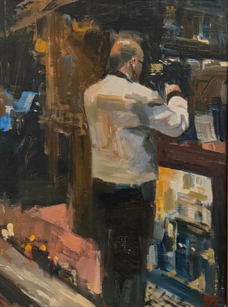 Darren Thompson Abstract Painting – Espresso