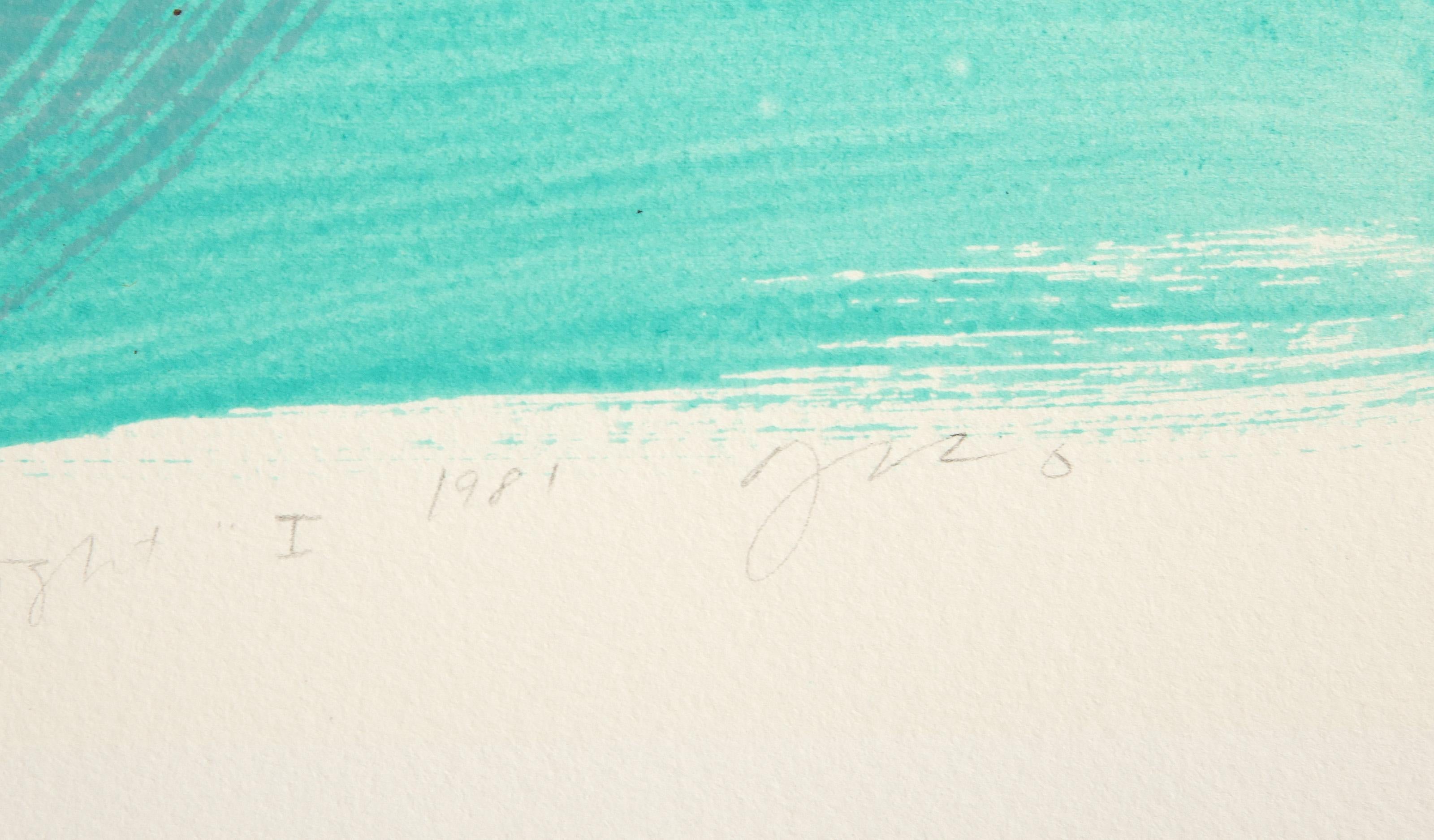 Almost Saturday Night I, Abstract Screenprint w/ Acrylic Paint by Darryl Hughto For Sale 2