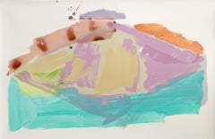 Casi Sábado por la Noche I, Serigrafía Abstracta con Pintura Acrílica por Darryl Hughto