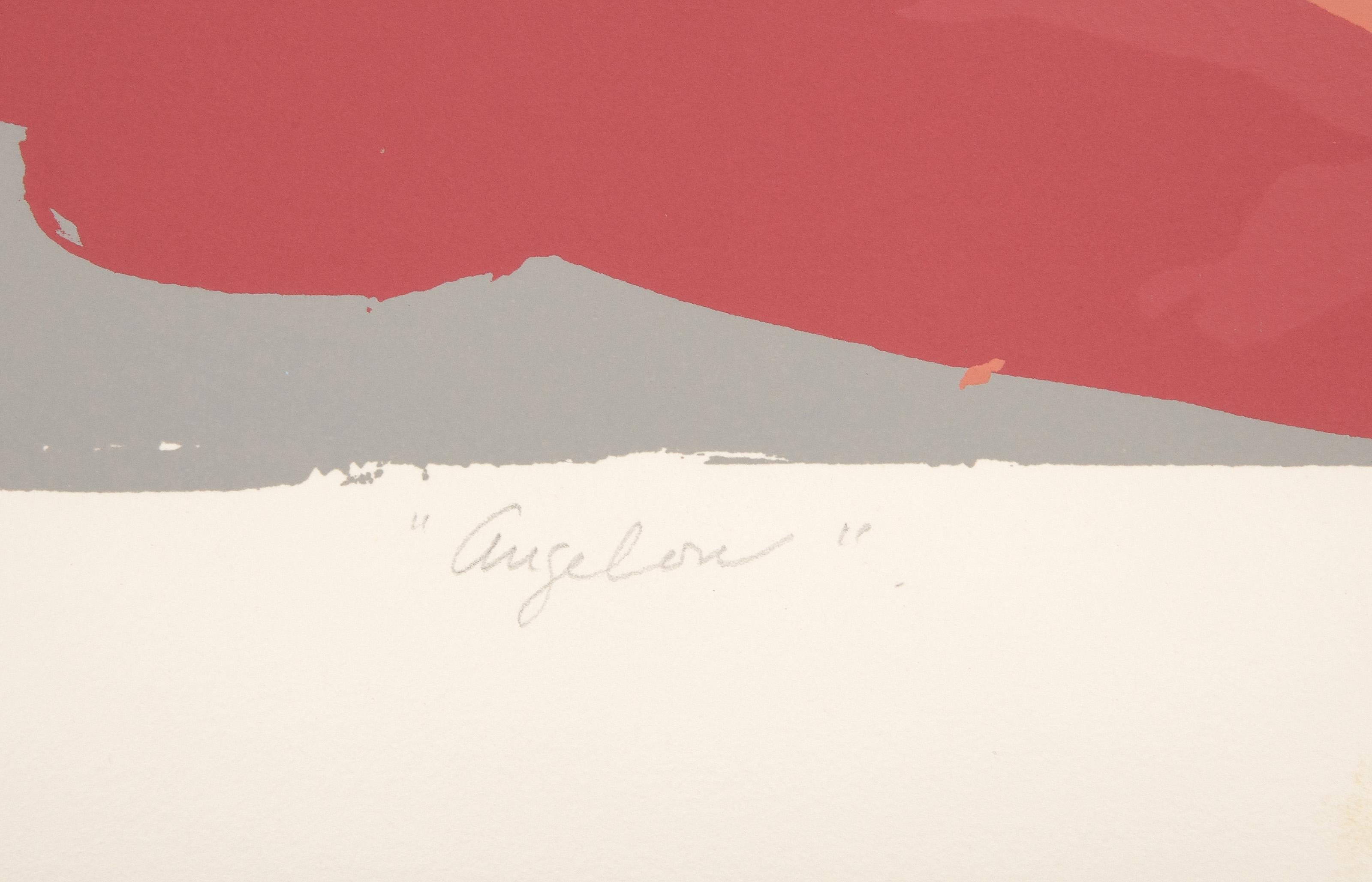 Angelon, Abstract Expressionist Screenprint by Darryl Hughto 2