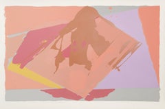 Angelon, Abstract Expressionist Screenprint by Darryl Hughto