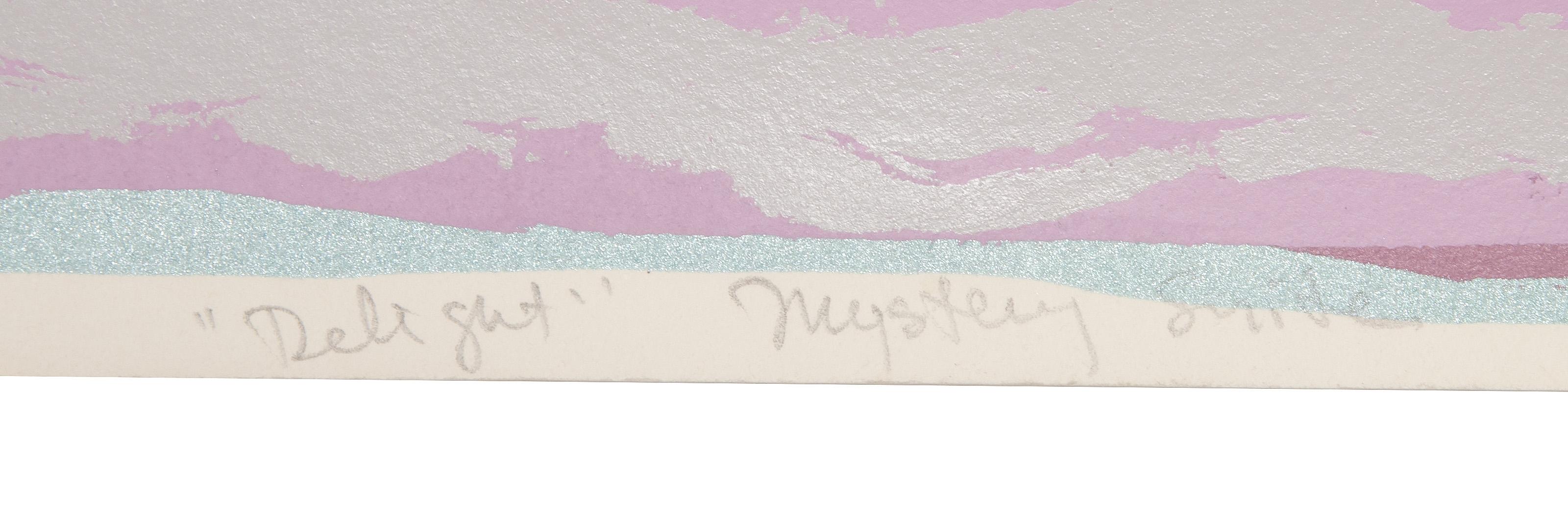 Delight, Abstract Expressionist Screenprint by Darryl Hughto For Sale 2