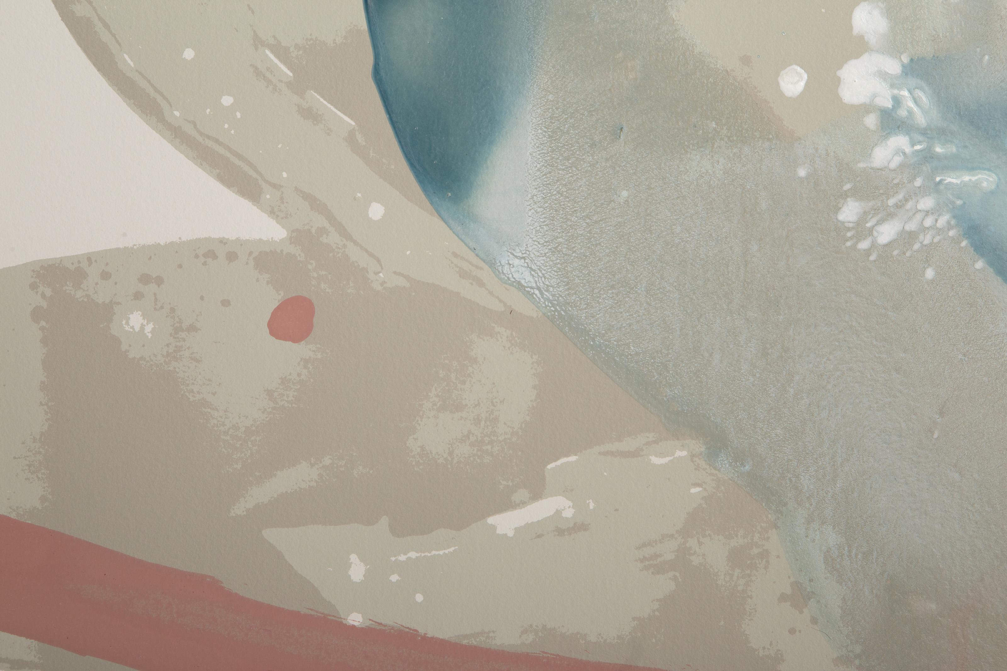 Good Earth Grey XV, Abstract Screenprint w/ Acrylic Paint by Darryl Hughto For Sale 2
