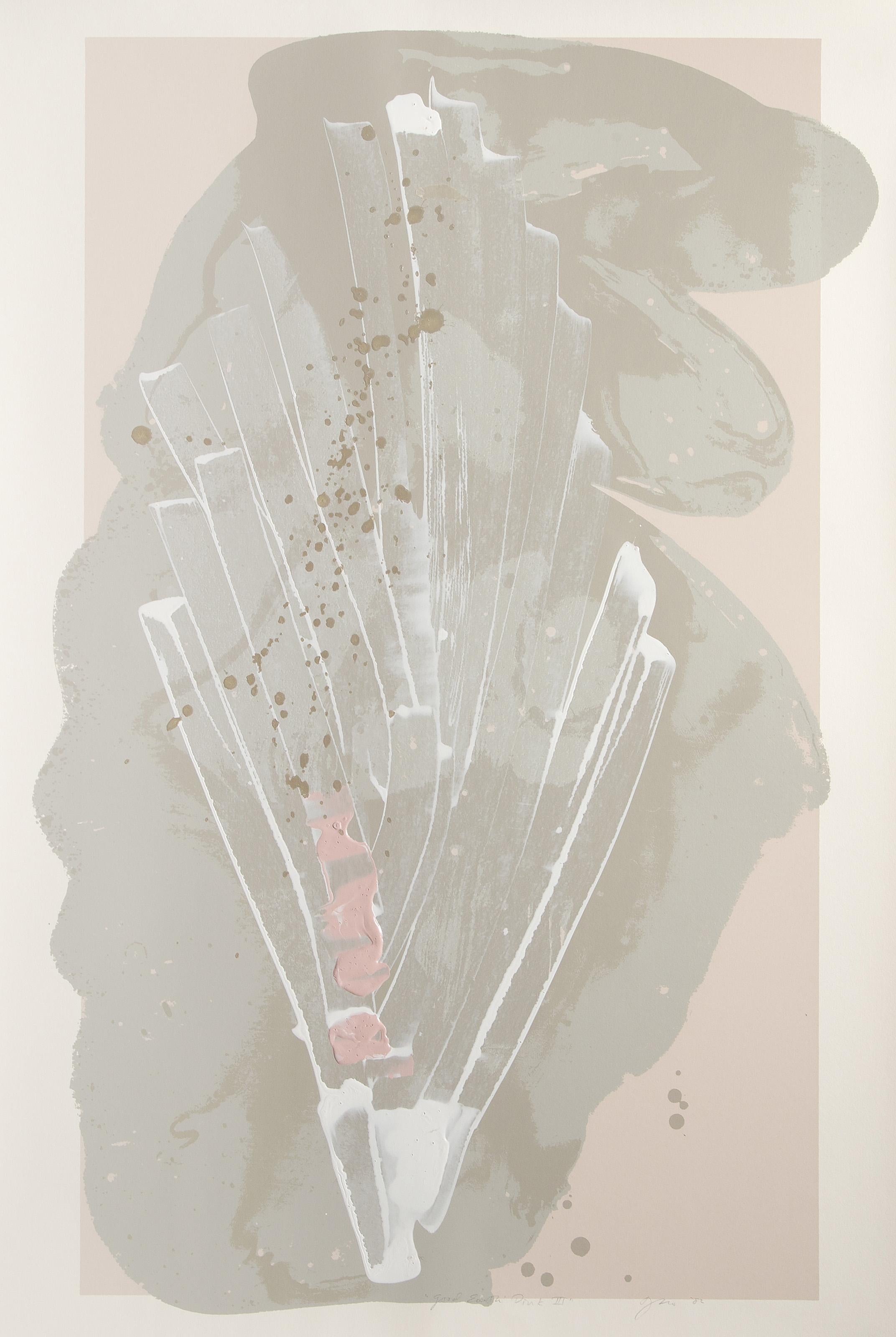 Artist:  Darryl Hughto, American (1943 - )
Title:  Good Earth Pink III
Date: 1982
Hand Colored Screenprint, signed, titled and dated in pencil
Image Size: 39 x 22 inches
Size: 42.5 x 30 in. (107.95 x 76.2 cm)