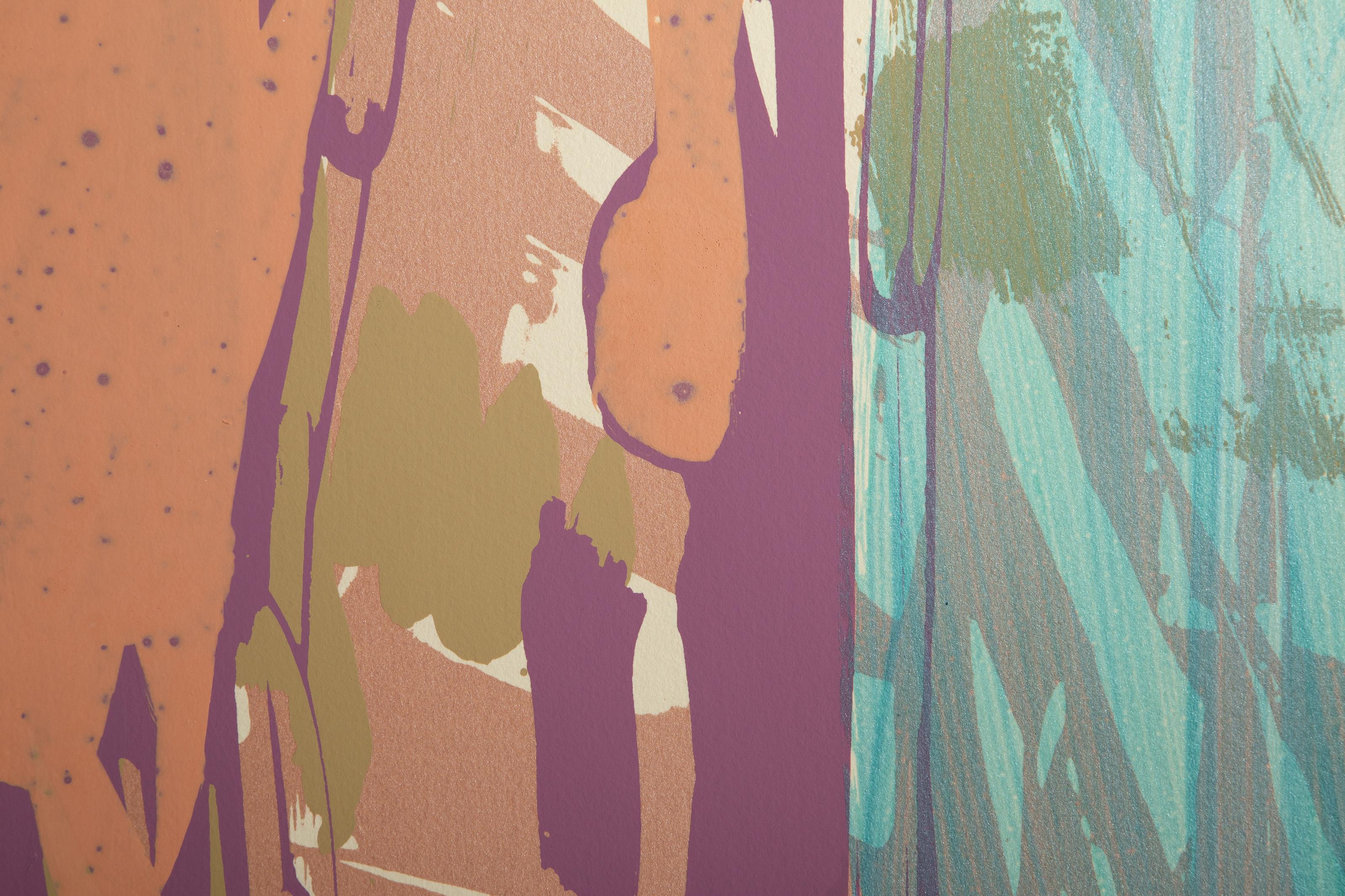 Heron Special XVI, Abstract Expressionist Screenprint by Darryl Hughto For Sale 1