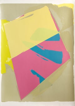 Onion Town, Abstract Expressionist Screenprint by Darryl Hughto