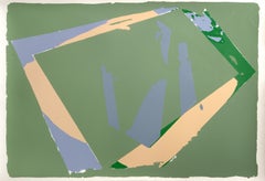 Silhouettes, Abstract Expressionist Screenprint by Darryl Hughto
