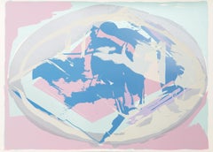 Snow Blow Special, Abstract Expressionist Screenprint by Darryl Hughto