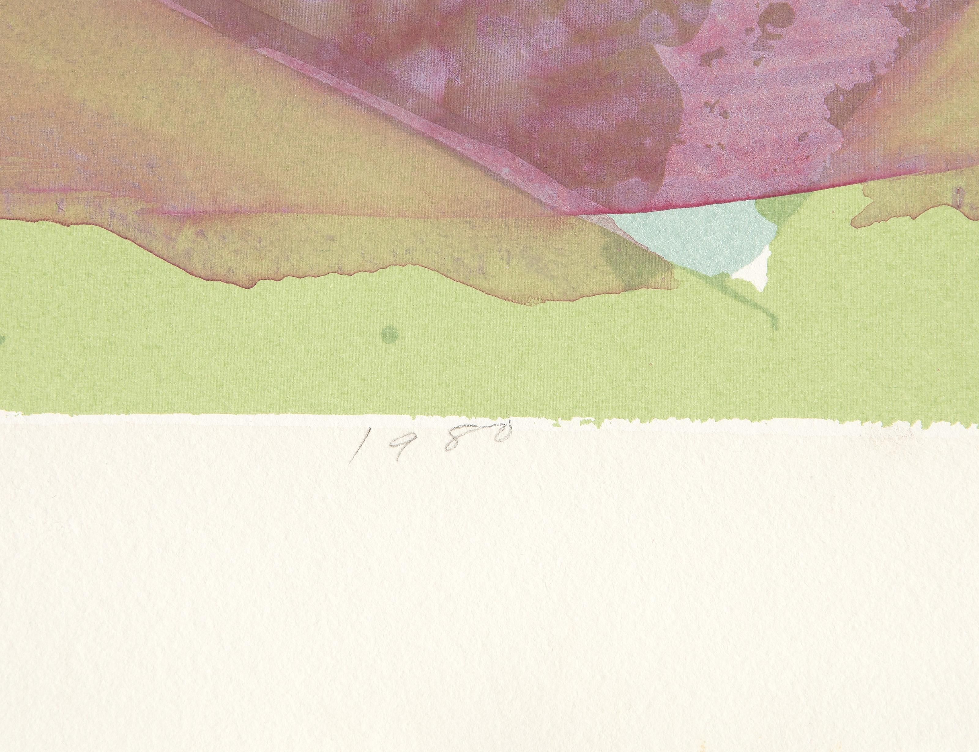 Wind Cries Mary Special 12, Abstract Screenprint w/ Acrylic by Darryl Hughto For Sale 1
