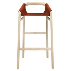 Dartagnan Sbiancata Ash Bar Stool by Haymann Editions