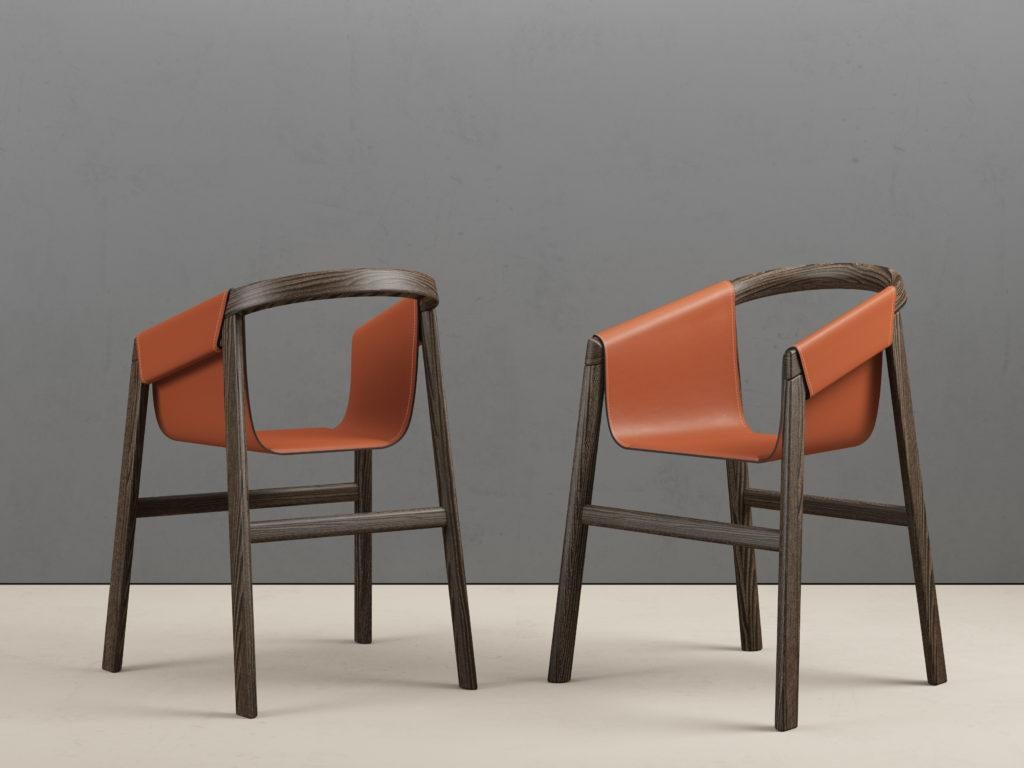 Other Dartagnan Sbiancata Ash Chair by Haymann Editions For Sale