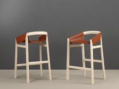 Sgabello da banco Dartagnan Sbiancata Ash di Haymann Editions