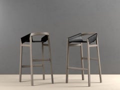 Dartagnan Tinto Grigio 1 Ash Bar Stool by Haymann Editions