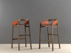 Dartagnan Tinto Noce Ash Bar Stool by Haymann Editions