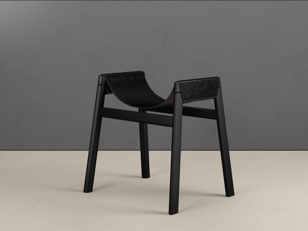 Dartagnan Tinto Rovere Ash Stool by Haymann Editions In New Condition For Sale In Geneve, CH