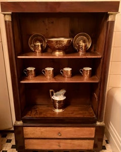 Servicio de Café Parcial Darte Frères Faux Tortuga y Dorado