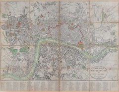 1800 'Map of London, Southwark, and parts adjacent' by Darton and Harvey