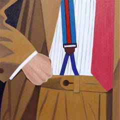 Hombre Clásico - Arte de Moda Masculino Contemporáneo Marrón y Beige
