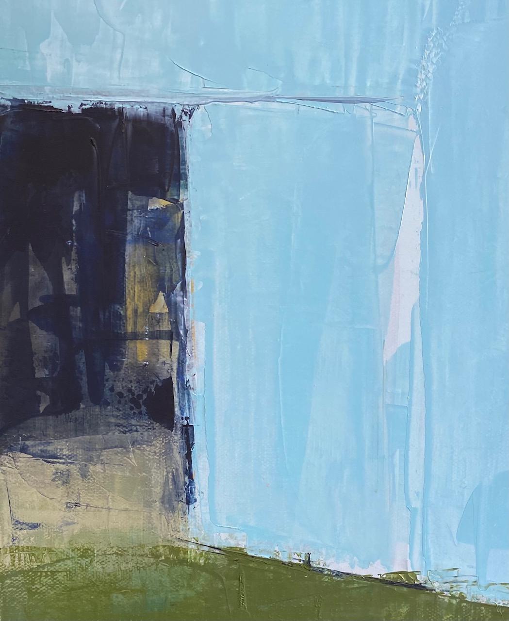 Homestead Exchange, original 24X30 abstract expressionist landscape 1