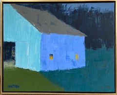 Homestead Exchange, original 24X30 abstract expressionist landscape