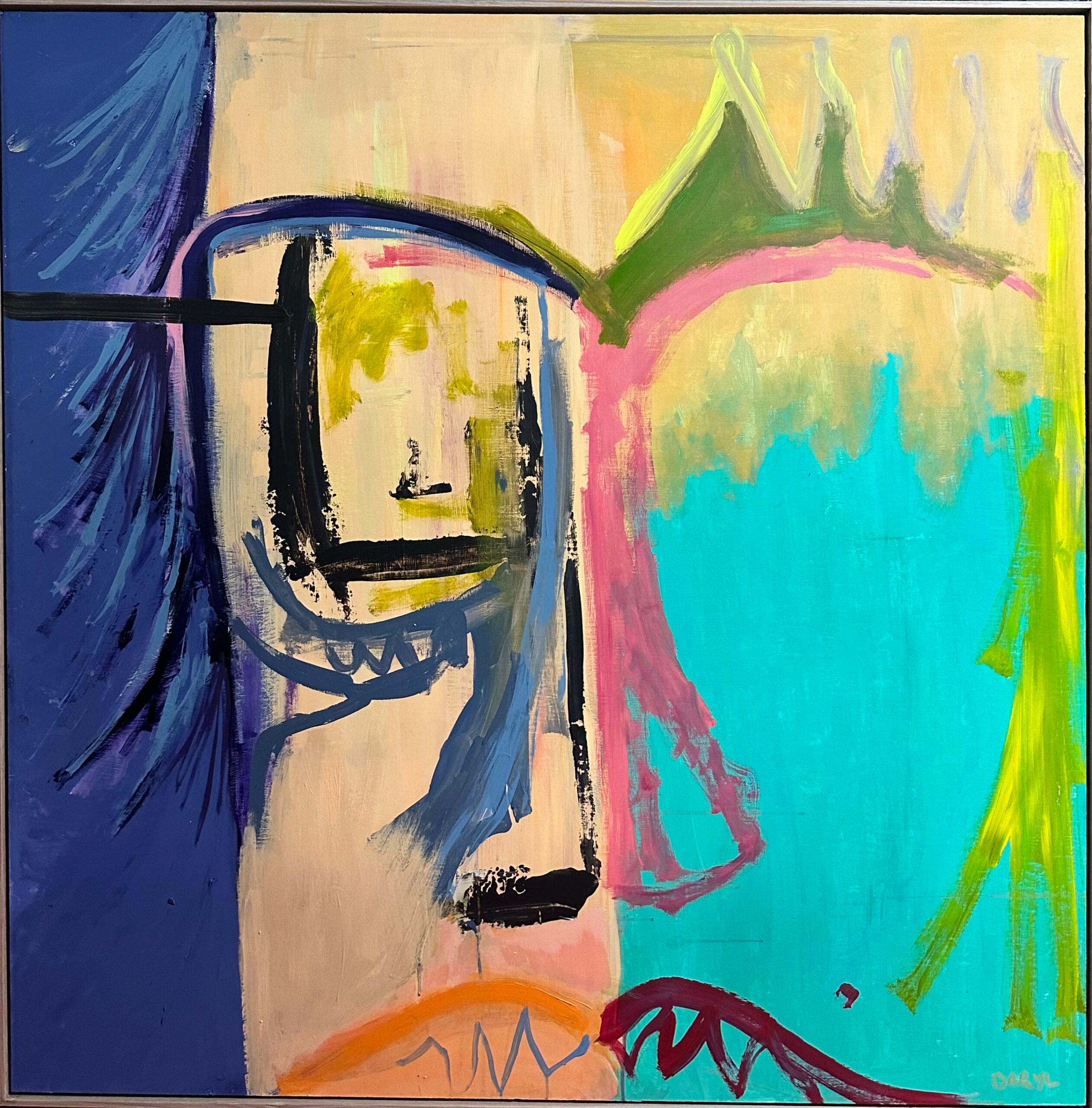 Daryl Perry Abstract Painting - Mrs Mangle