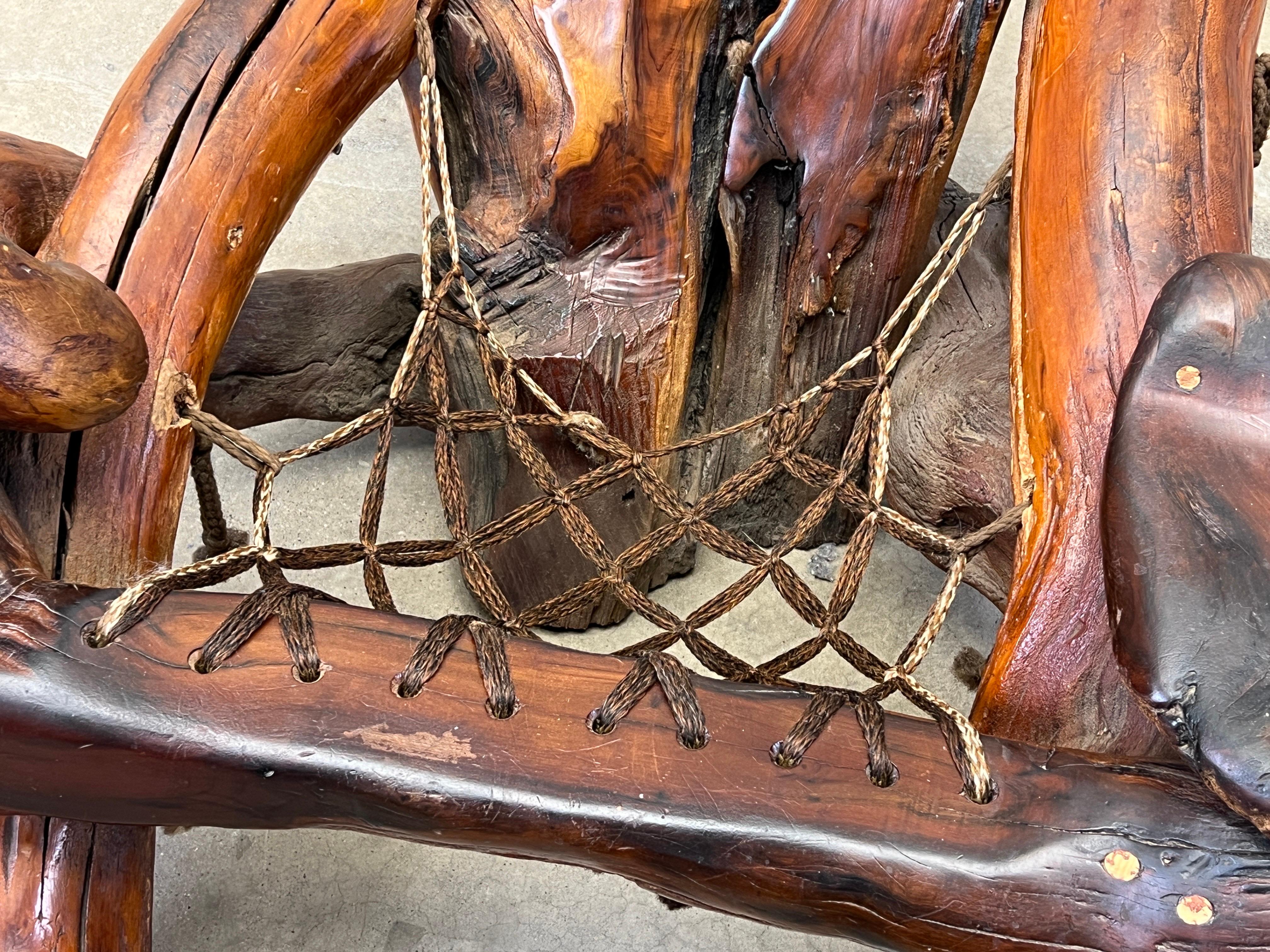 Daryl Stokes Redwood Burl Lounge Chair For Sale 14